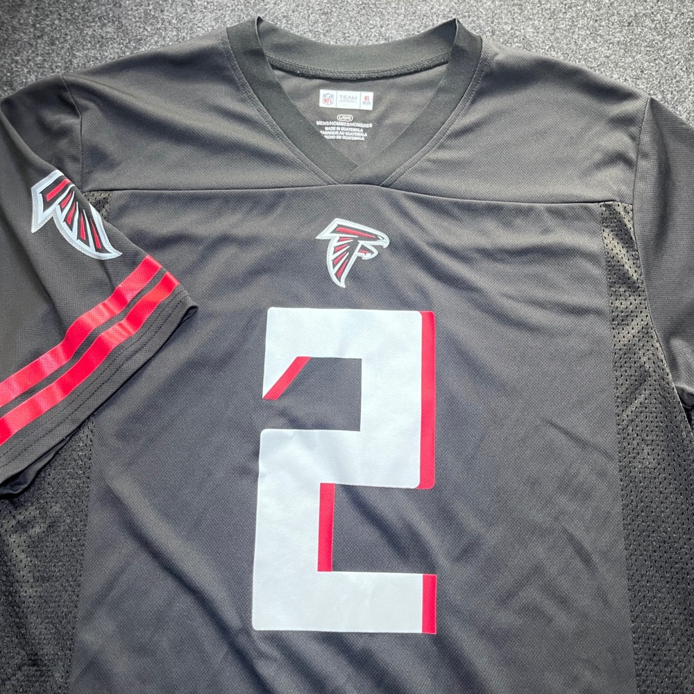 NFL Team Apparel Jersey Mens Large Black Excellent Matt Ryan Atlanta Falcons 2